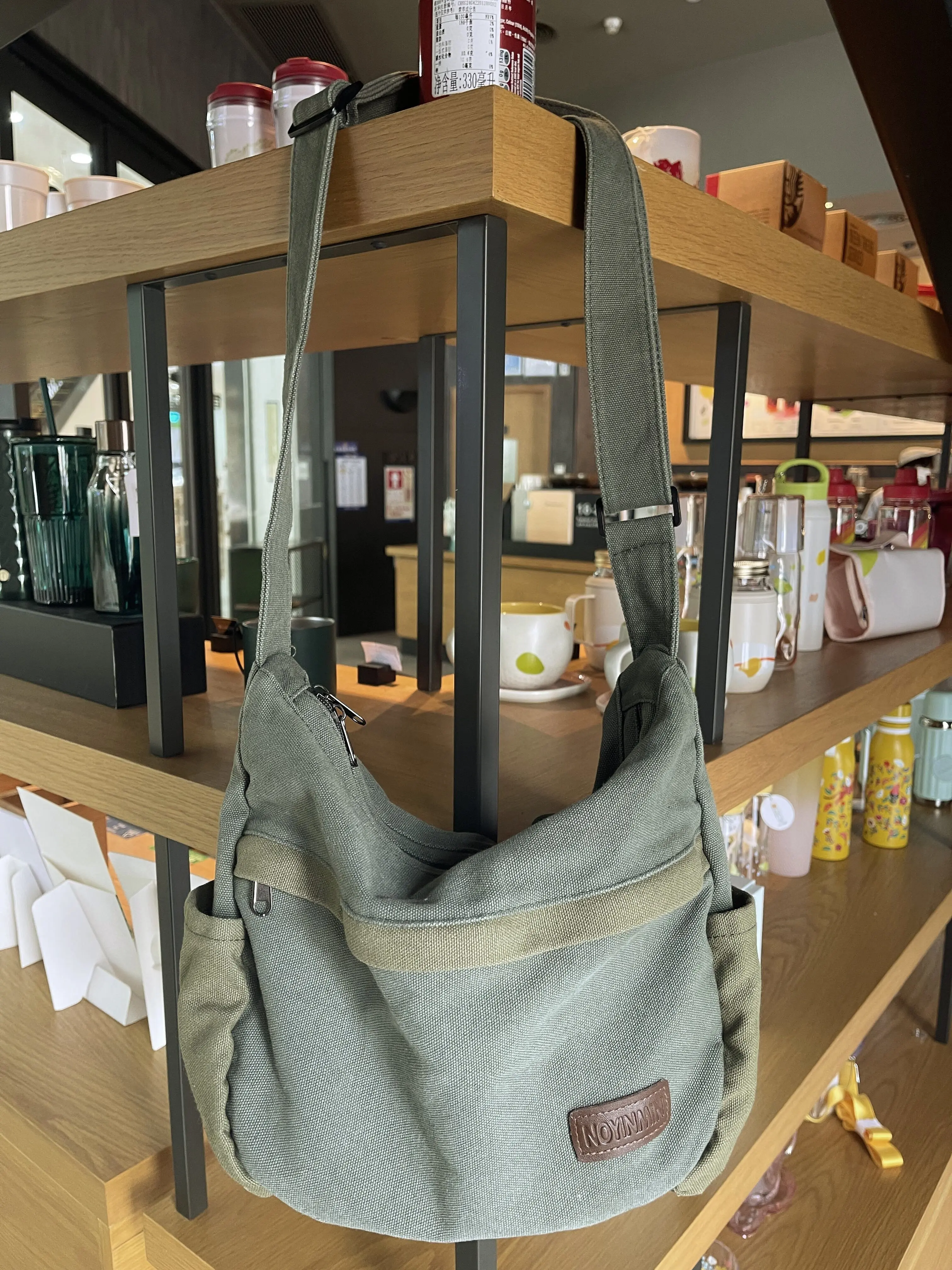 Large Canvas Messenger Bag with Multiple Pockets for Men and Women, Crossbody Shoulder Tote Hobo Laptop Bag Large Canvas Messenger Bag with Multiple Pockets for Men and Women, Crossbody Shoulder Tote Hobo Laptop Bag