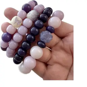 Natural Bodhi Bead Bracelet Inspired K-pop Accessories Handmade Anxiety Fidget Jewelry Calming Spiritual Gift Unisex