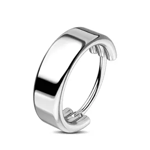 Oufer Lustrous Surface 20G Hinged Segment Chunky Nose Ring 316L Stainless Steel