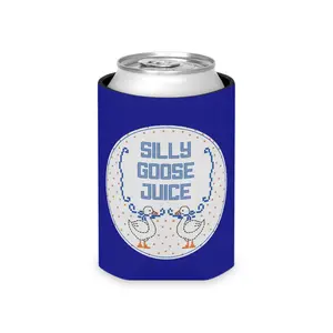 Funny Silly Goose Juice Can Cooler, Silly Goose Koozie Can Cooler Gift For friend