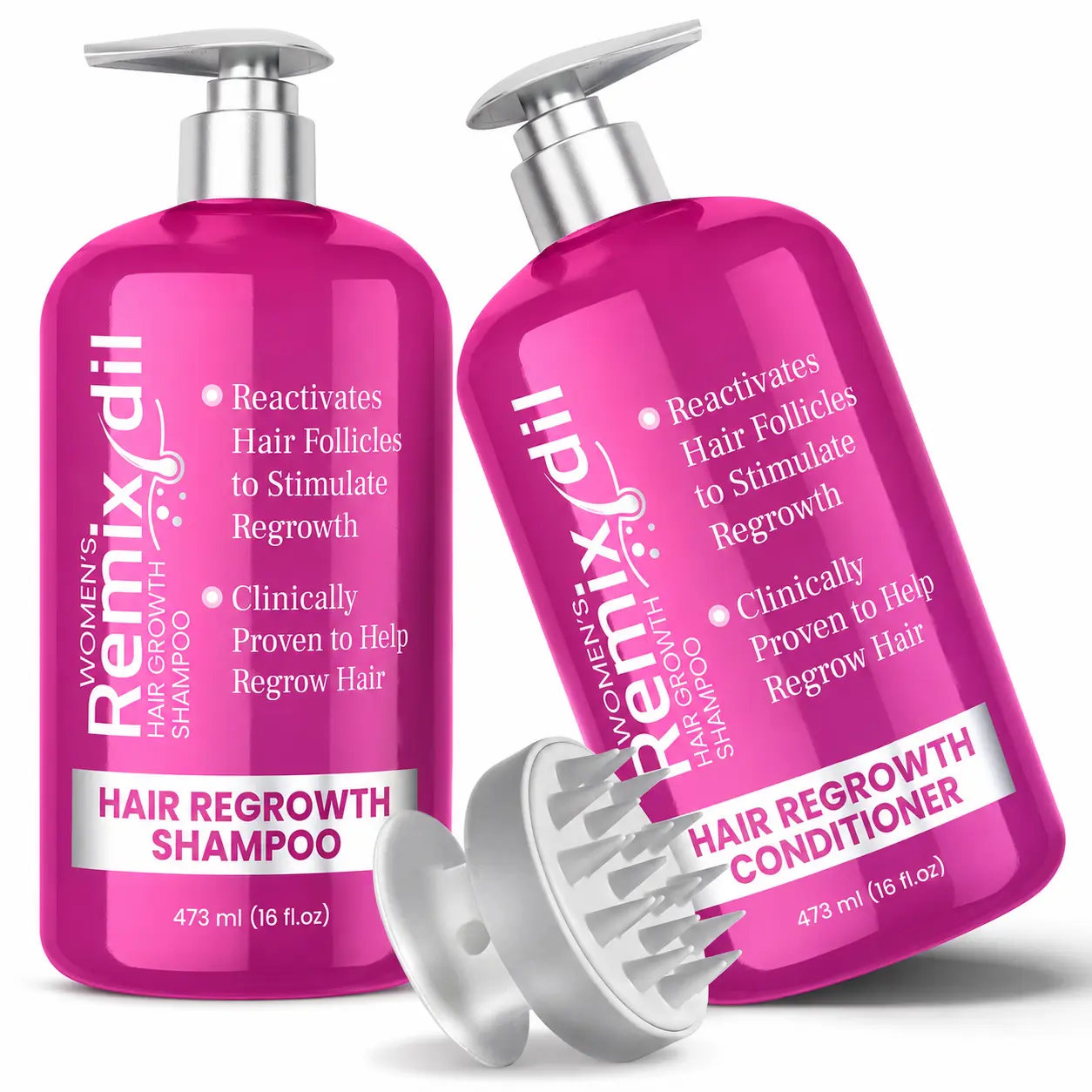 32 OZ Kit Hair Growth Shampoo and Conditioner Set for Women | Effective Hair Regrowth Treatment | Strengthening, Thickening & Soothing Formula for Healthy, Vibrant Hair | Salon Size