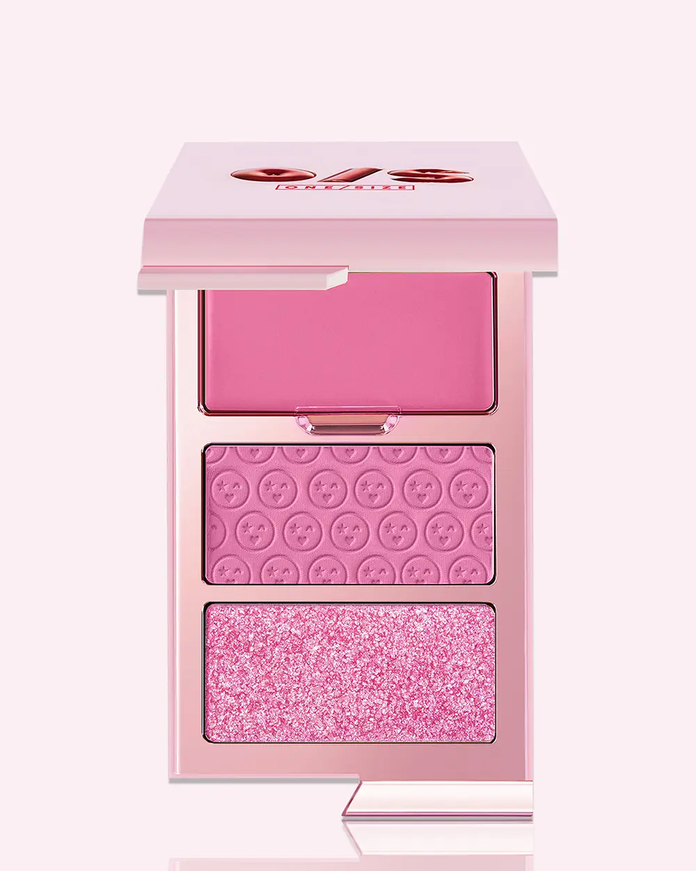ONE/SIZE Cheek Clapper 3D Blush Trio Palette - Multi-Formula, Pigmented Blush Trio | Cream, Powder & Blush Highlighter for Ultra-Intense Color & Radiant Cheeks, how to apply blush
