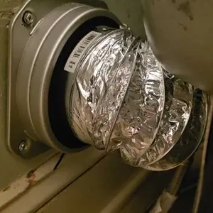 Magnetic Dryer Vent Connector Kit DV180 Airtight Seal Magnetic Dryer Vent Coupler Dryer Vent Hose Coupling Exhaust Hose with 2.6ft 4" Duct and Two Clamps Quick Connect Magnetic Dryer Vent Connector Ventilation Fan Ventilation Hoses