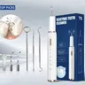 Adjustable Rechargeable Dental Scaler Kit - Oral Irrigator with Replaceable Brush Heads, Teeth Cleansing Tools for Effective Tartar Removal, Personalized Cleaning Experience, Eco-Friendly for Home Daily Use, Ideal Father’s Day Gift