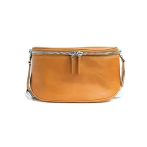 Andar Waymaker Premium Full-Grain Leather Solid Color Shoulderbag - Stylish, Slim, Versatile Crossbody Sling Bag for Women, Everyday Carry Luggage Accessory