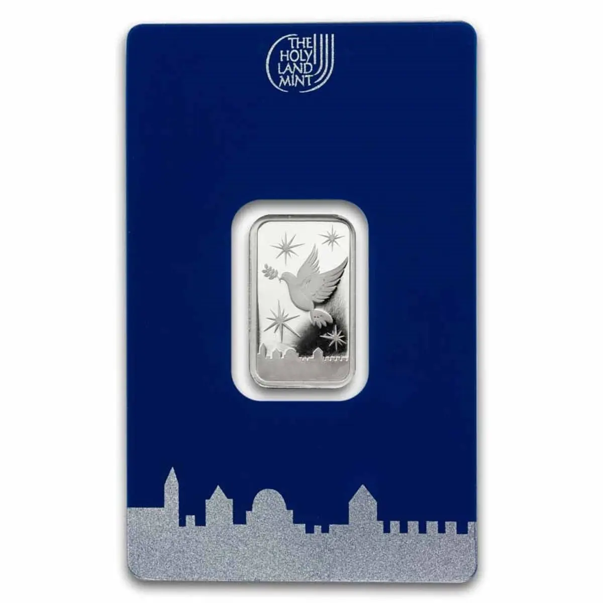 Holy Land Mint Dove of Peace 5 Gram Silver Bar - In Assay Card