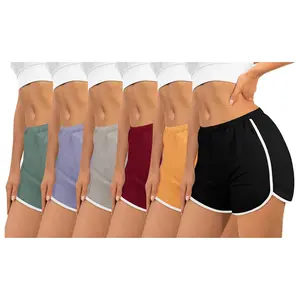 3-Pack Women's Summer Retro Dolphin Shorts Cotton Bottoms Ball Comfortable Comfy Soft Matching Woven