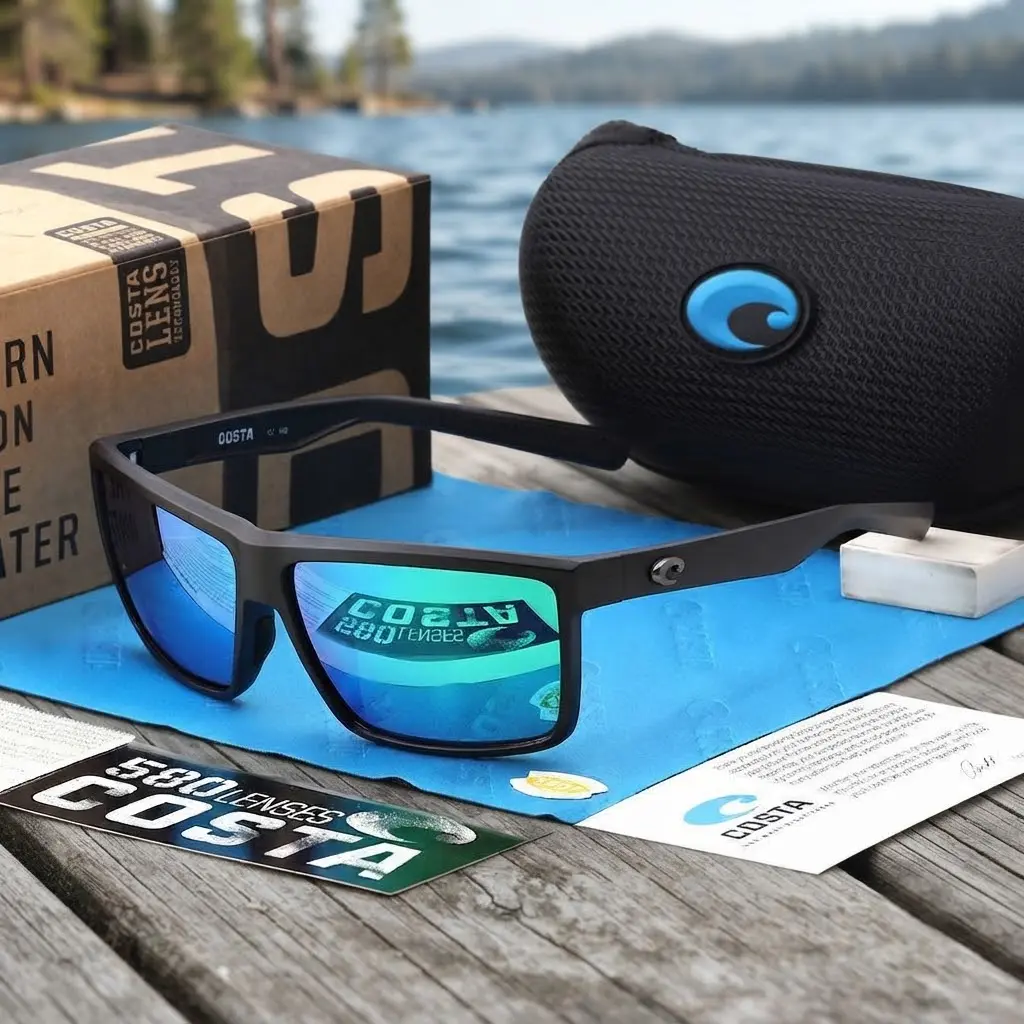 Full Box Costa Diego 580P Polarized Sunglasses Fishing Boating Outdoor UV400 Men Shades