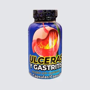 TenayNaturally Gastritis Gastric Ulcers (Úlceras Gastricas y Heridas) 100% Natural 60 Capsules