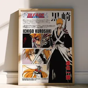 Bleach Anime Poster - Ichigo Kurosaki Anime Art Print
