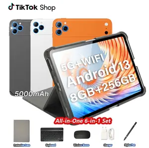 2026Back to School Ultra Slim Android Tablet 10.1'' – Affordable Student Tablet Bundle with Keyboard, 8GB RAM 256GB Storage, Expandable to 1TB, Ideal for Kids Learning & Study