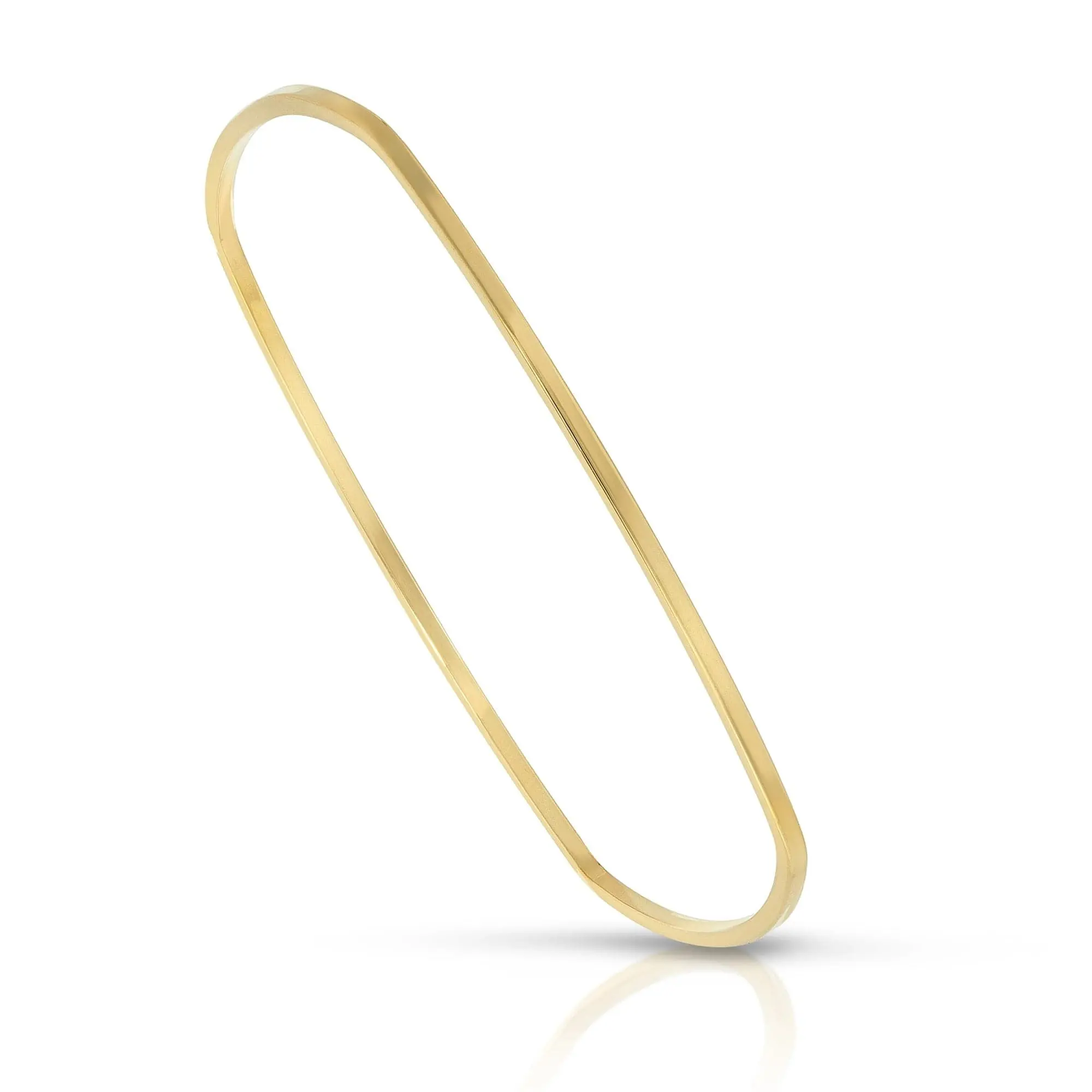 Skinny Elenor Bangle - Elegant Design, Simple Band, Gold Finish, Ideal for Everyday Wear