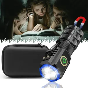 ISUNMEA Super Bright Rechargeable Tactical Flashlight,Mini Flashlight Rechargeable,Pocket Flashlight with Magnet,Super Bright Small Compact Flashlight,6 Modes EDC Flashlight for Camping,Emergency, ayrun flashlight tech