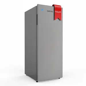 Energy Efficient Upright Convertible Freezer/Refrigerator – 11 Cu. Ft. Vertical Deep Freezer, Frost-Free, Digital Touch Control, 4 Removable Shelves, Reversible Door, Ideal for Home, Basement, Apartment