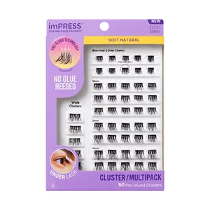 Impress Falsies Pre-Glued Lash Clusters Multipack - Soft Natural
