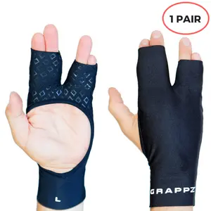 Grappz Finger Support Athletic Compression Gloves – Buddy Tape & Trigger Finger Splint Alternative – Finger Sleeve & Brace, Arthritis Pain Relief