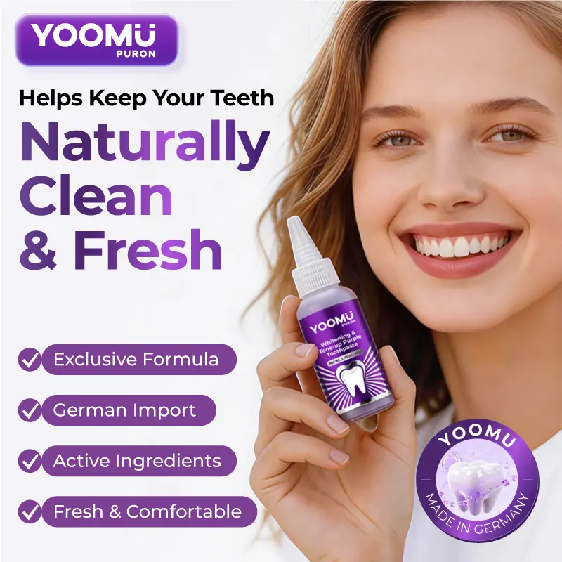 YOOMU 1 Light-Activated Purple Whitening Toothpaste  | Antibacterial | Fresh & Comfortable#SohoChic