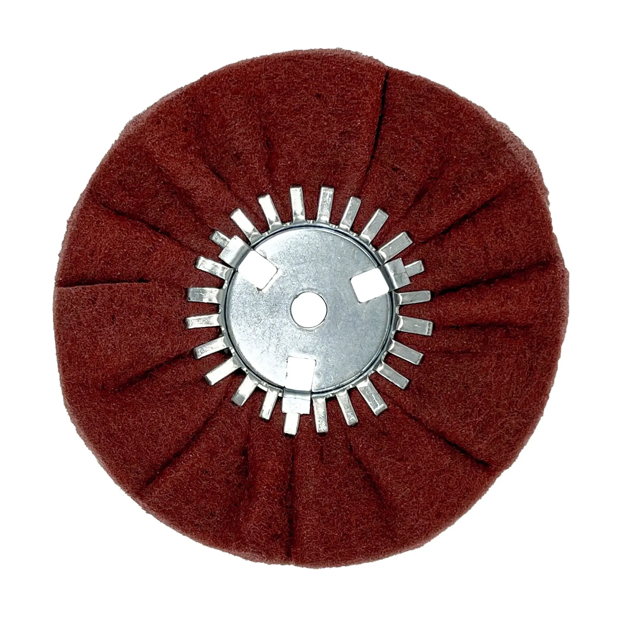 Maverick Abrasives | Satin Airway Buffing Wheel for Angle Grinders - Metal Restoration & Pre-Polish Finishing Wheel - Blends Lines - 320/400 Grit Equivalent - Quick Cut, Uniform Satin