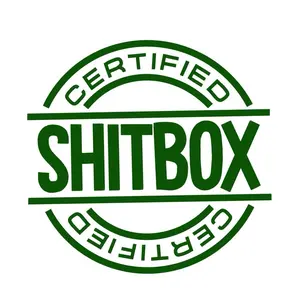 Certified Shitbox car decal- Large 12x12 decal