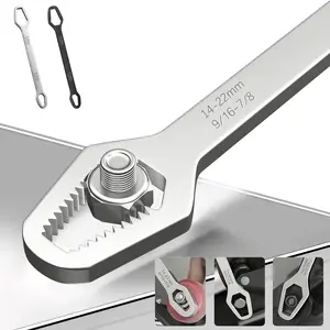 Universal Car Torx Wrench, 8-24mm Self-tightening Wrench, Double-head Torx Spanner, Non-Slip Multi-function Wrench for Most Nuts & Bolts Repair, Professional Car Assembly & Disassembly Tool
