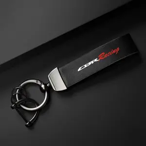 PU Leather Motorcycle Keychain Holder for Honda CBR 1000RR 1100XX, High-Grade Leather Key Ring, Durable and Stylish, Minimalist Design Keychain, Ideal Gift for Motorbike Enthusiasts, Keychain Accessory