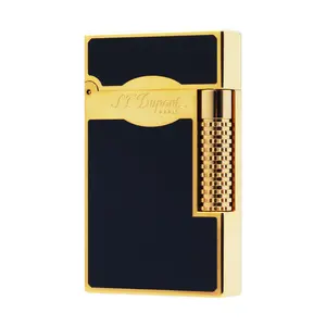 DUPONT 1:1 Black lacquer Golden Luxury old fashioned Lighter (NO FUEL) Pretty GIFT Cling Sound