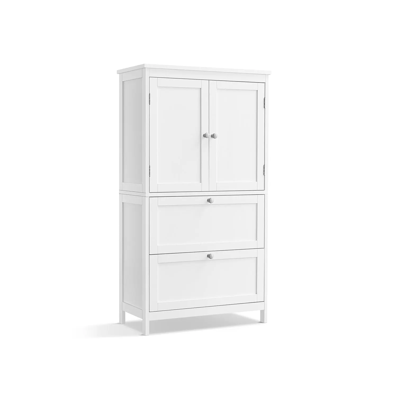 VASAGLE Bathroom Floor Storage Cabinet, 11.8"D x 23.6"W x 31.5"H Furniture with Stylish Design, Quality Build for Home Organization, Style