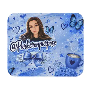 Parkeronpurpose custom mouse pad, Blue Butterfly Mouse Pad | Personalized Username Desk Mat