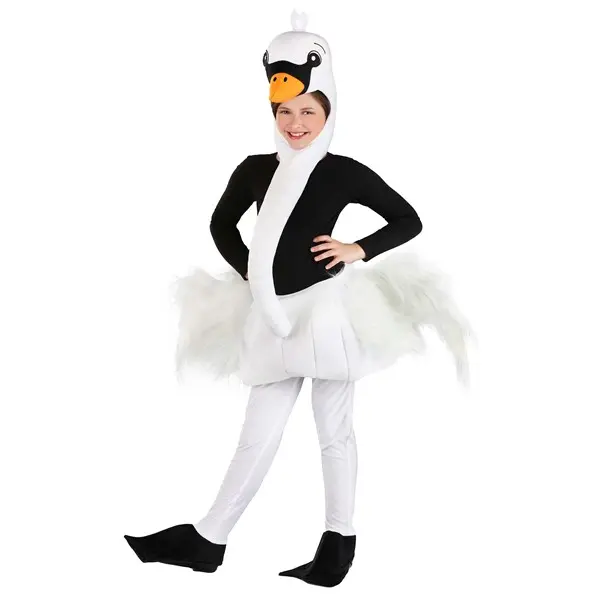 Kid's Elegant Swan Costume