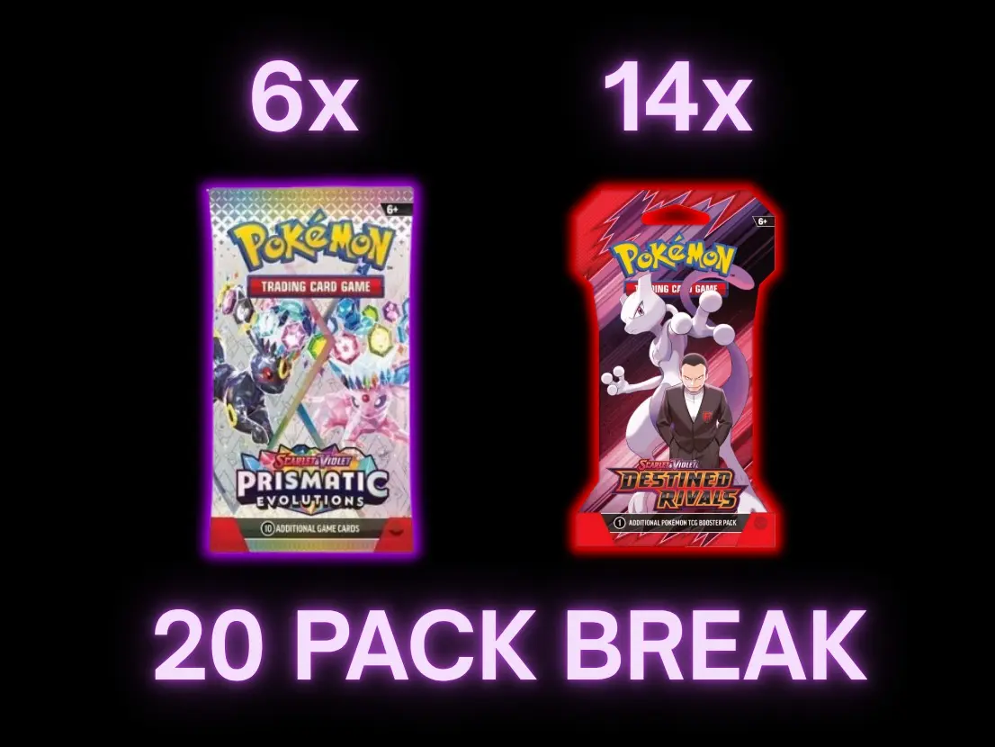 **Prismatic Evolutions & Destined Rivals** 20 PACK ENERGY BREAK!!