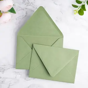 50 PCS/Pack A7 Envelopes, Euro Flap 5x7 Envelopes for Wedding Invitations, Greeting Cards, Acrylic Invitations, Photos, Postcards, Christmas Mailing 5.25 x 7.25 inches (Sage Green)
