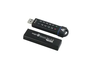 Apricorn Aegis Secure Key 120GB FIPS 140-2 Level 3 Validated USB 3.0 Flash Drive with PIN Access 256bit AES Encryption ASK3-120GB