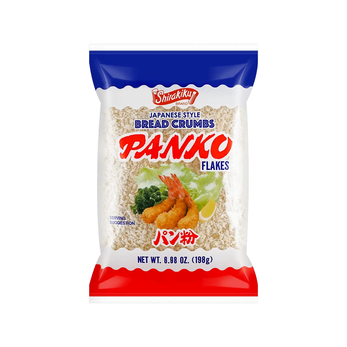 SHIRAKIKU Japanese Panko Breadcrumbs 198g - Crispy Fried Food Coating for Katsu, Tempura & More