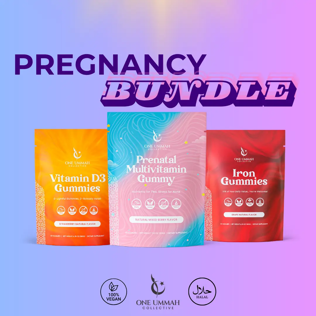Maternity Vitamins & Gummies Pregnancy Bundle - Prenatal Multivitamin, Iron, Vitamin D3