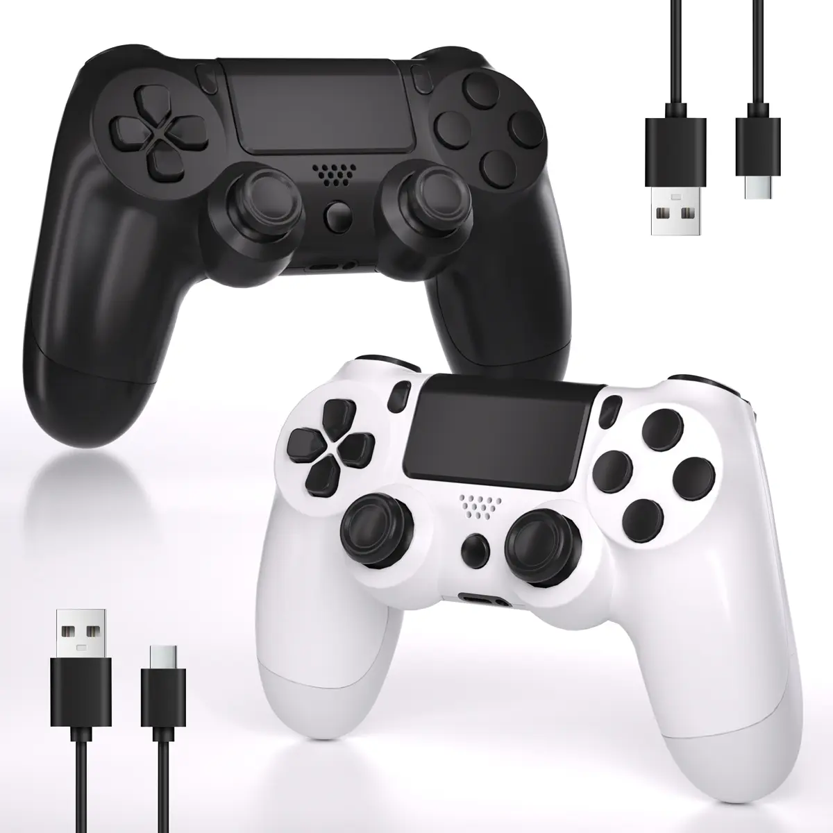 Wireless Gaming Controller - Precision Gamepad, Bluetooth Wireless Controllers for PS4, PC, Smartphone, Cross-Device Android & iOS, PlayStation Accessories with 6-Axis Gyro, Double Vibration, Touch Pad, Speaker