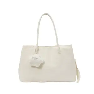 2026 New Nylon Women Shoulder Bag Large Capacity Water Resistant Multi-pocket Handbag Travel Commute Bag