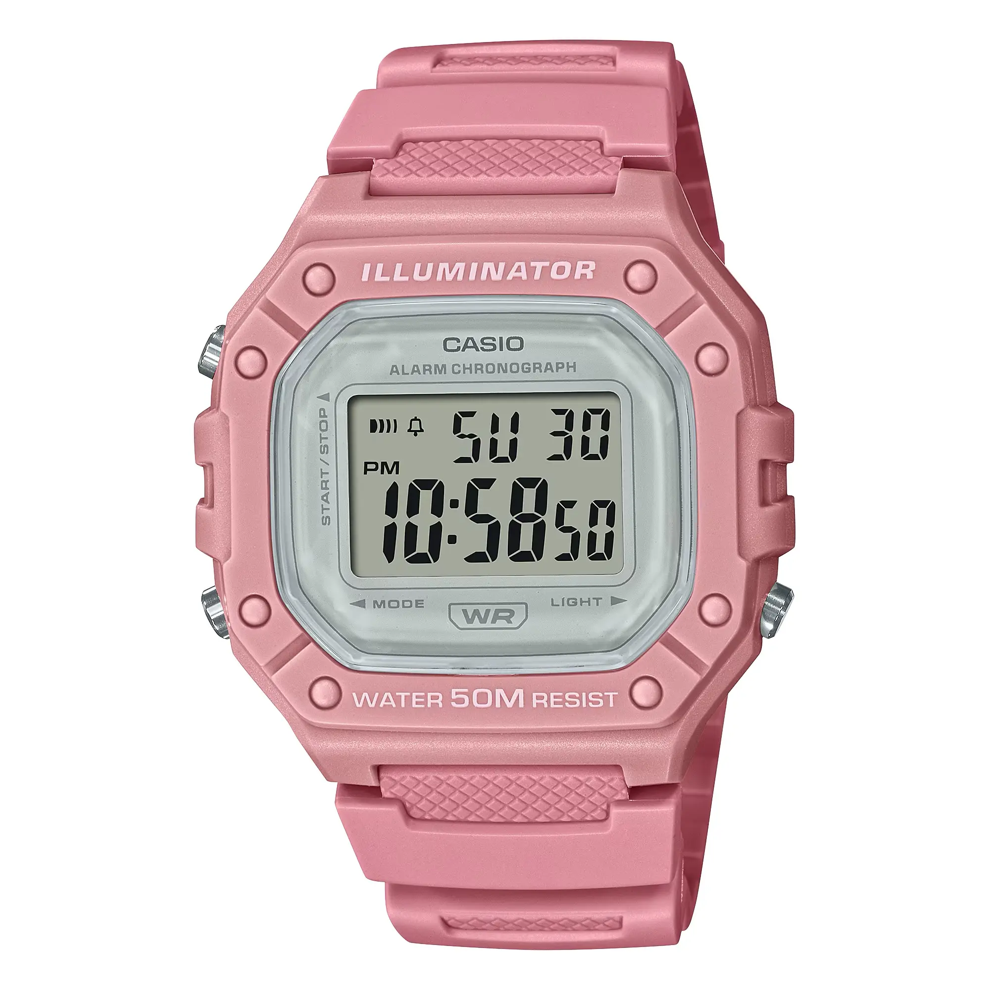 Casio Women’s Pink Digital Sports Watch - W-218HC-4AVCF