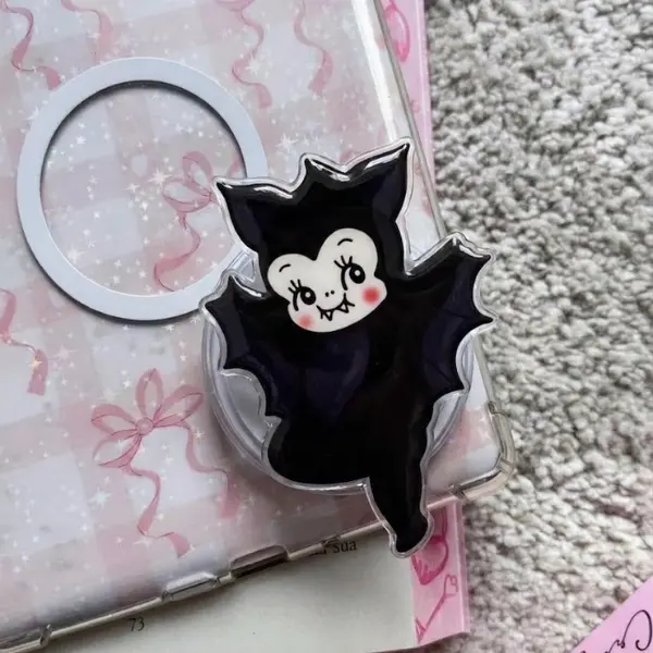 Cute Ghost PopSocket, Kewpie Baby Bat Phone Grip, Halloween phone grips, Spooky Phone Grips, Halloween Grip, Magsafe Phone Grips