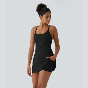 Plush Backless Active Dress-Easy Peezy, Spring Dresses, Dance Dresses for Women