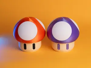 Cute Mushroom Stash Box With Screw-Top Lid Plastic Container | Fun Witchy Cottagecore Gamer Nerd Decor | Decorative Organizer | Room Ornament