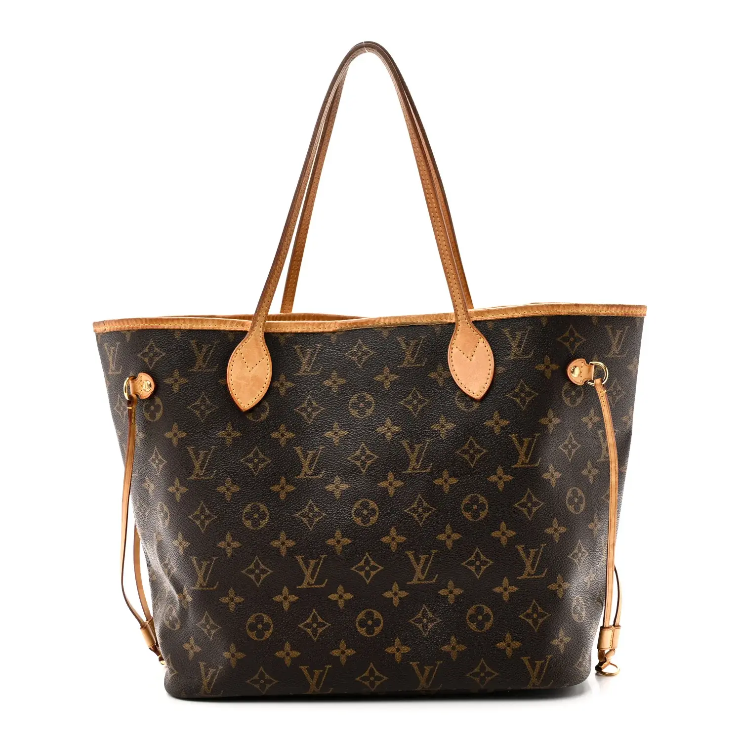 Pre-owned Louis Vuitton Coated Canvas Shoulder Bags Monogram Neverfull MM