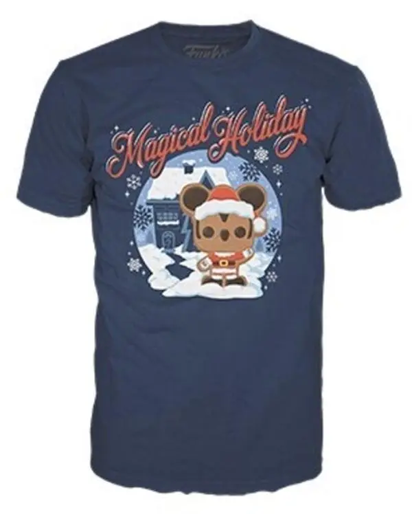 FUNKO Boxed Collectible T-Shirt - Disney Holiday Santa Mickey, Short-Sleeve, Round Neck, Casual Clothes, Size XL