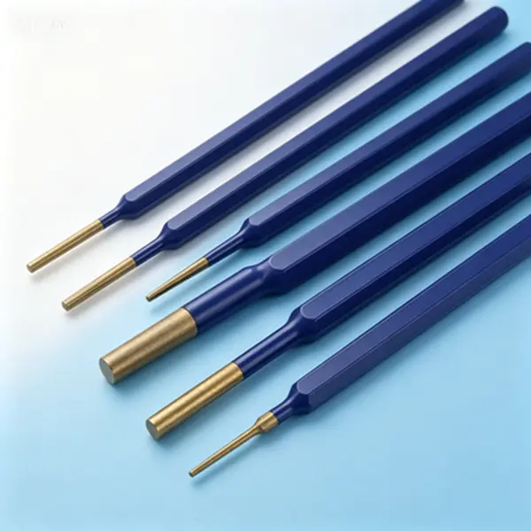 Tempered Steel Punch Set, 6-Piece with Various Sizes, Durable Hole Punch Kit for Leather and Metal, Multi-Purpose Center Punch Set with Storage Case, Industrial Grade Tools for Workshop