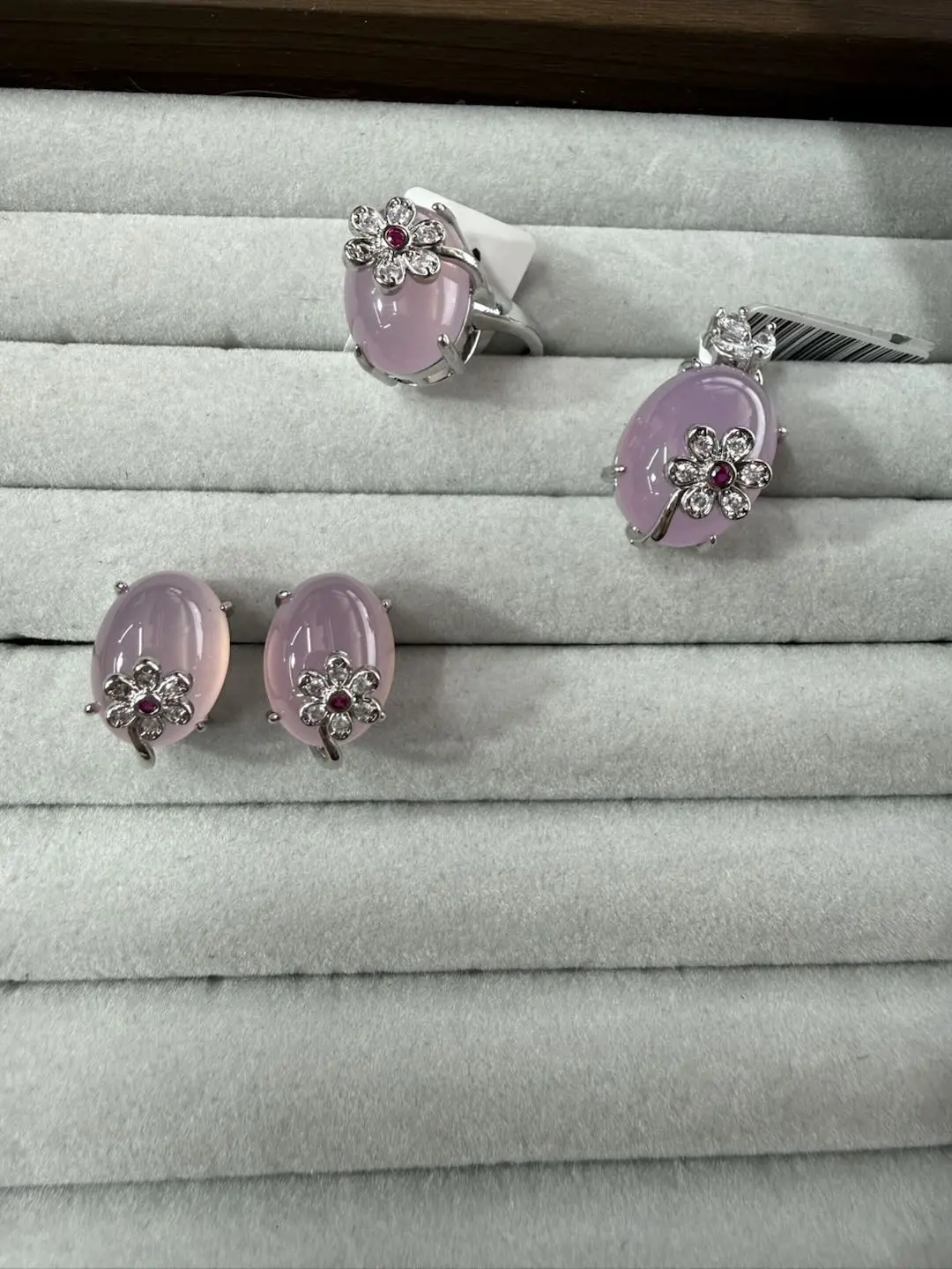Selina(17045)gc.pink calcedony set