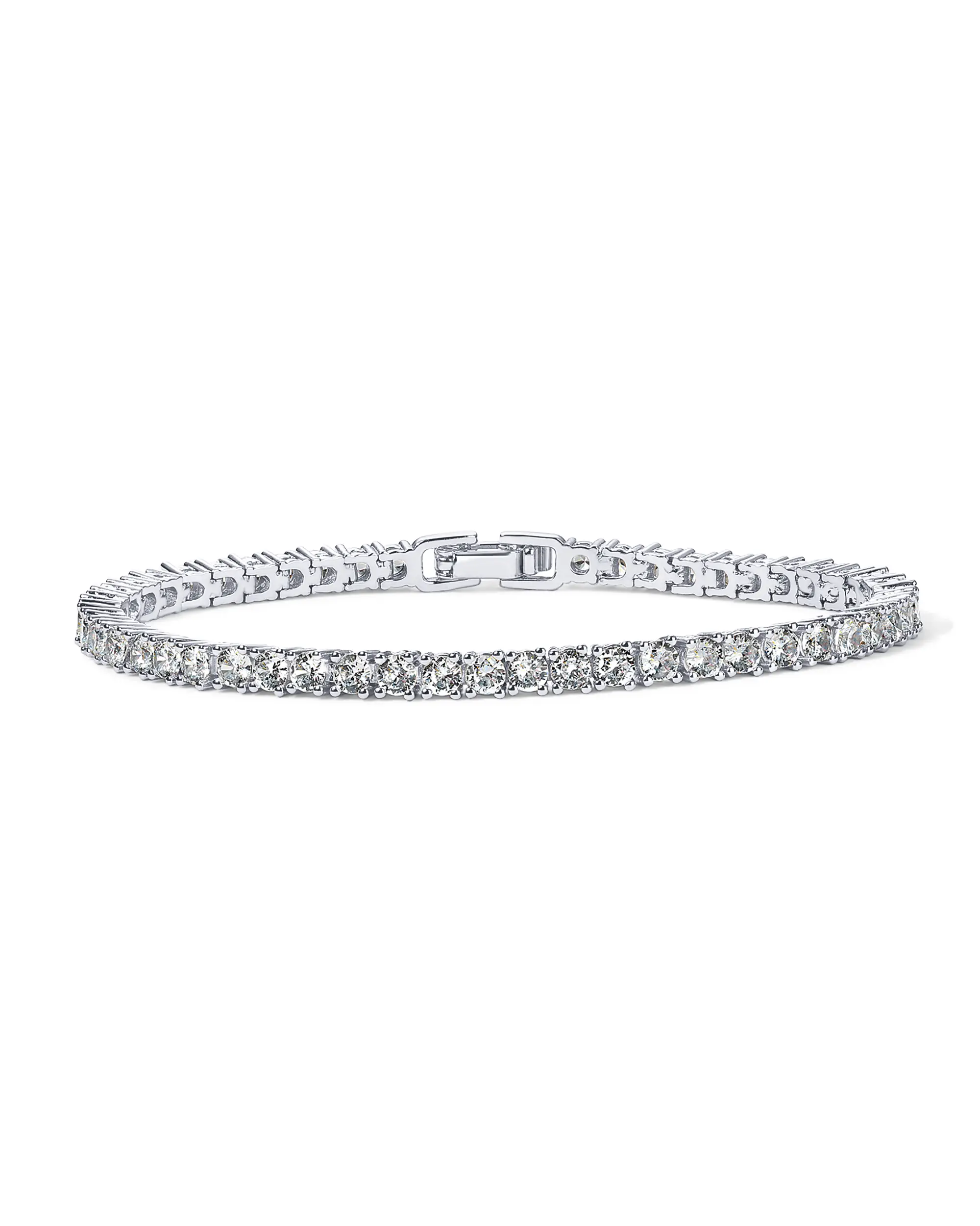 PAVOI 14k Gold Plated Tennis Bracelets for Women - 3mm Cubic Zirconia Classic Gold Tennis Bracelets - Trendy CZ Jewelry Gifts