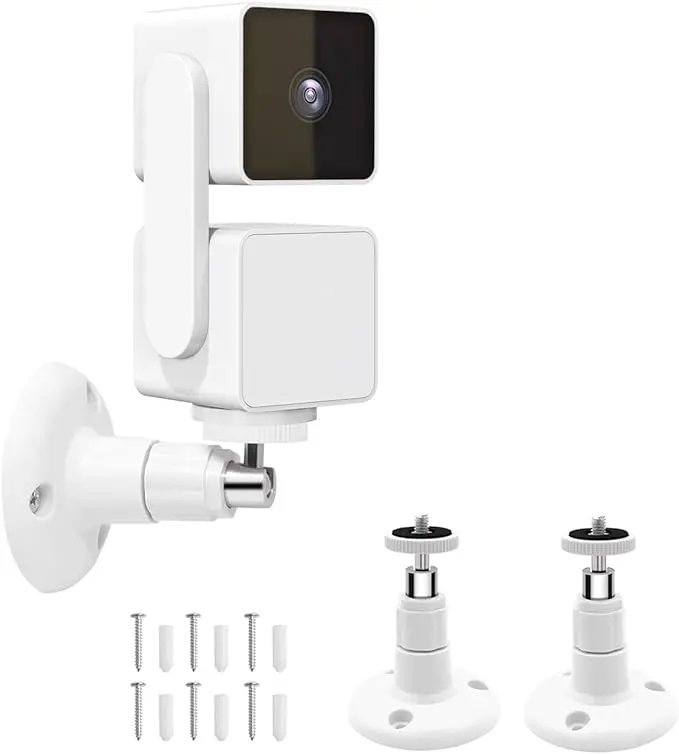 Wall Mount for  Cam Pan V3, 2 Pack 360 Degree Swivel Adjustable Wall Mount Bracket for Wyze Outdoor Indoor Camera System (Wyze Camera is NOT Included)