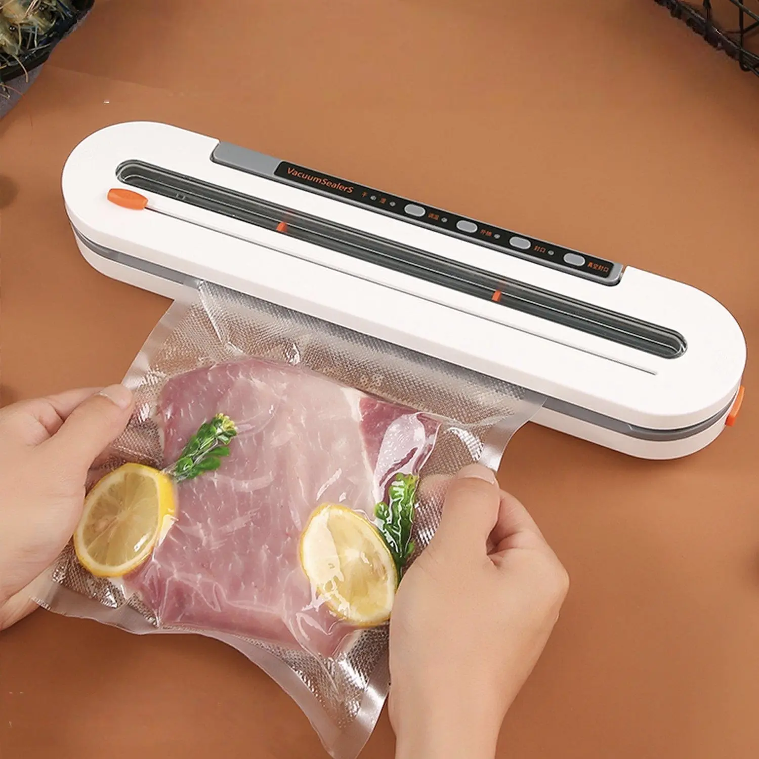 Vacuum Sealer Machine 120Kpa Advanced Motor 5 in 1 Easy Dry Moist Sealer with 10 PCS Bags for Sous Vide Food Storage Dry Moisture Sealing