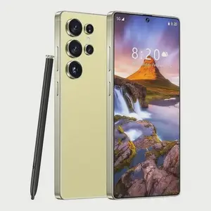S25 Ultra Unlocked 5G  14 Smartphone.12GB+512GB,6.99" HD Display,68MP+108MPCam,7800mAh, Dual Card, Built-in Pen, FaceUnlock, , Case & Protector