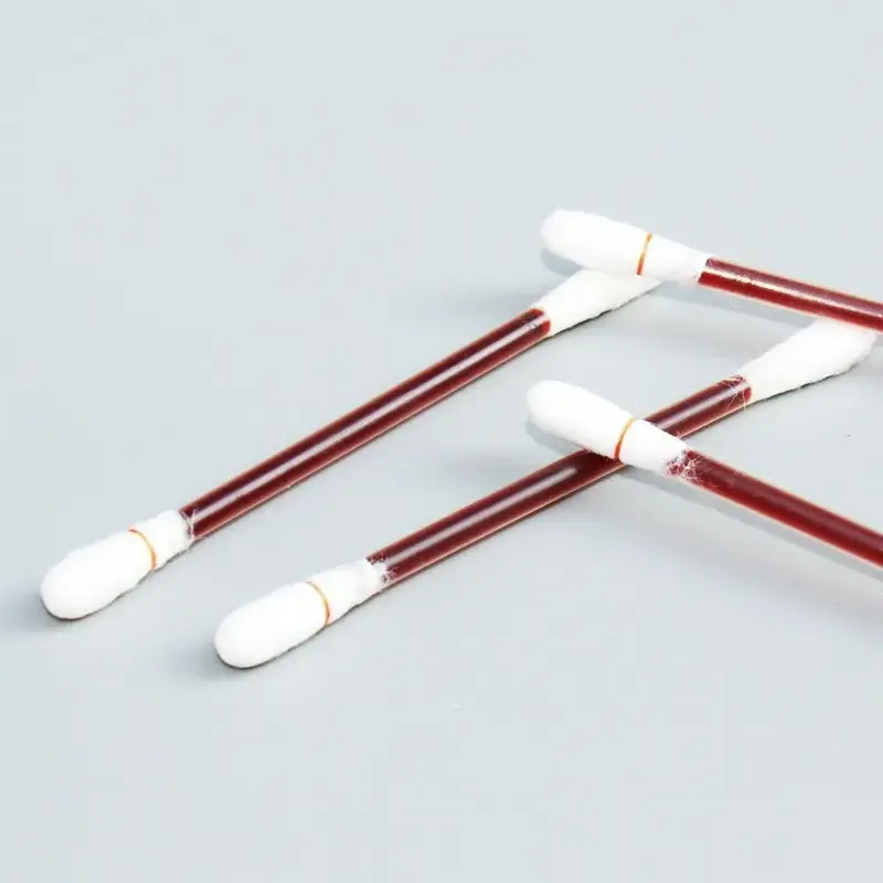 100pcs Pre-filled Iodine Cotton Swabs - Individually Packaged, Compact, Lightweight Safety Disinfect Sticks for Wound Care, Camping