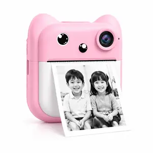 Child Camera Printer Combo, One-Touch Thermal Print, Fun Filter Frame, Creative DIY Toy, Perfect Gift for Kids, A25 Model, Lithium Battery